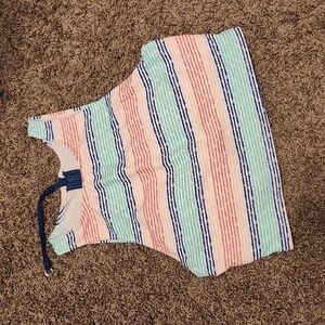 Beach Betty Multi Color High-Neck Swim Top Size M